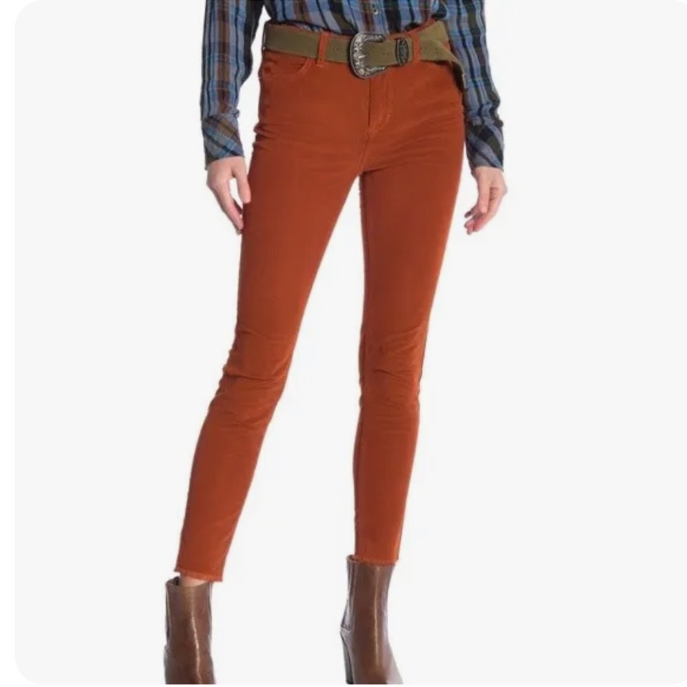 We The Free Fired Chestnut High Waisted Corduroy Pants Size 30